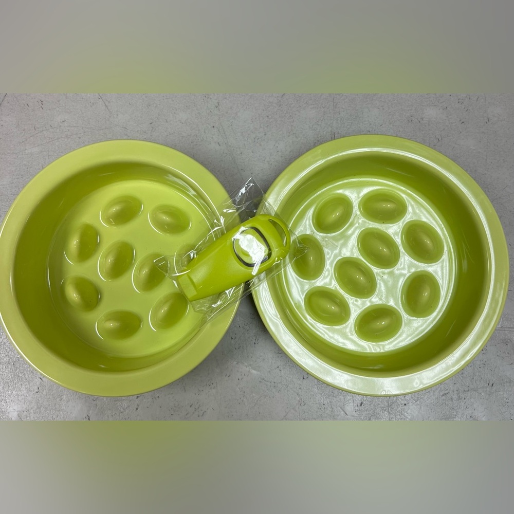 Set of Lime Green Easy Slow Feeders 🍋